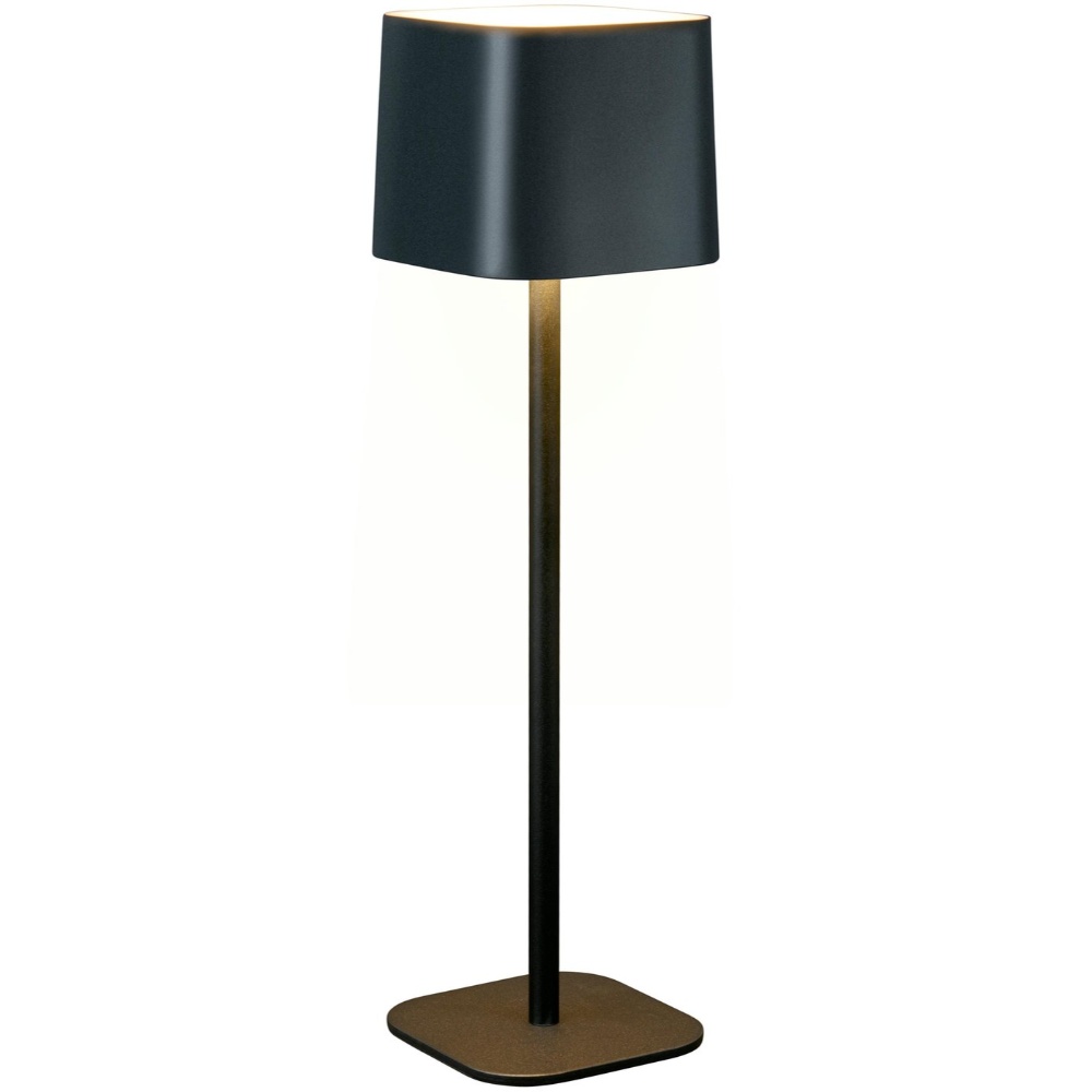 Grundig LED bordlampe H 36cm - Dæmpbar - 3 lysindstillinger - Sort