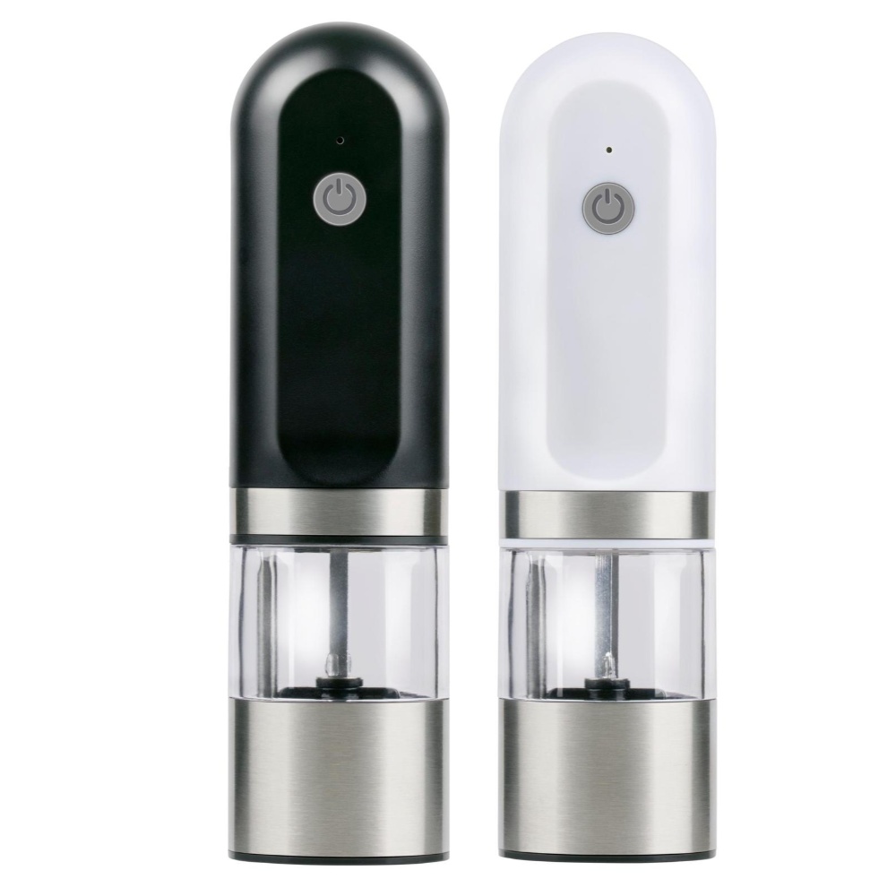 Alpina - Elektrisk salt & Peber kværn H: 19.5cm med genopladeligt batteri - 2 stk.