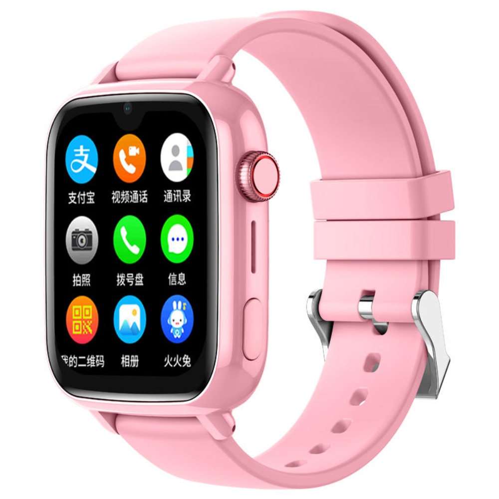 Northfjords 4G smartwatch til børn - GPS / SOS / WIFI / SPIL / KAMERA - Pink