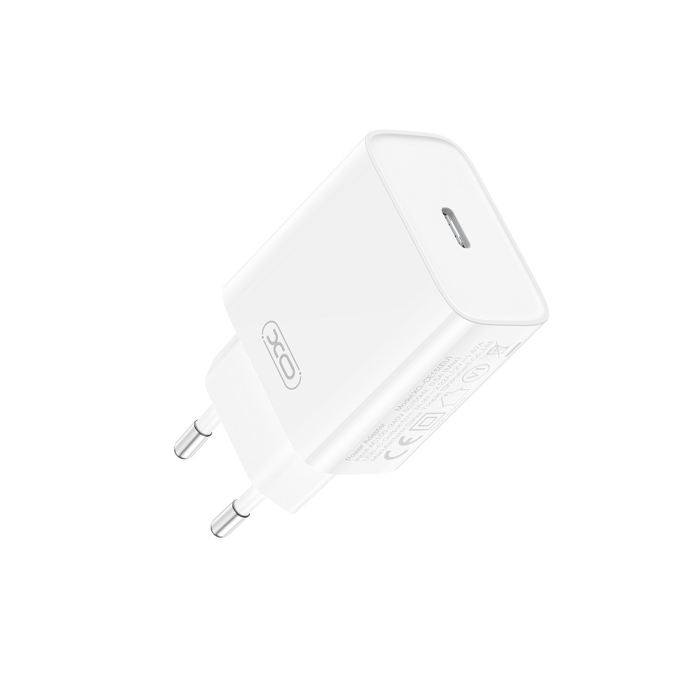 XO USB-C PD HURTIG oplader / adapter - 20W / 3A - Hvid