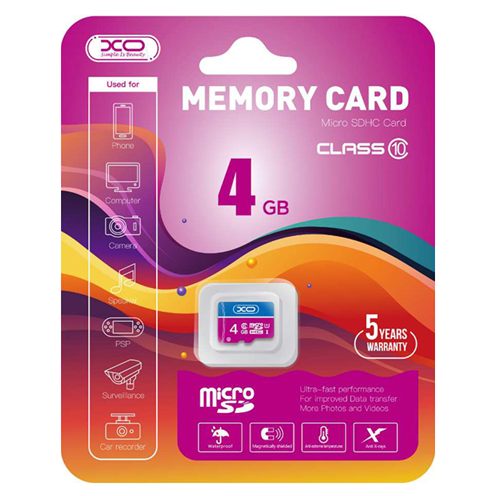 XO 4GB Micro SDHC kort Hukommelseskort/memory kort Class 10