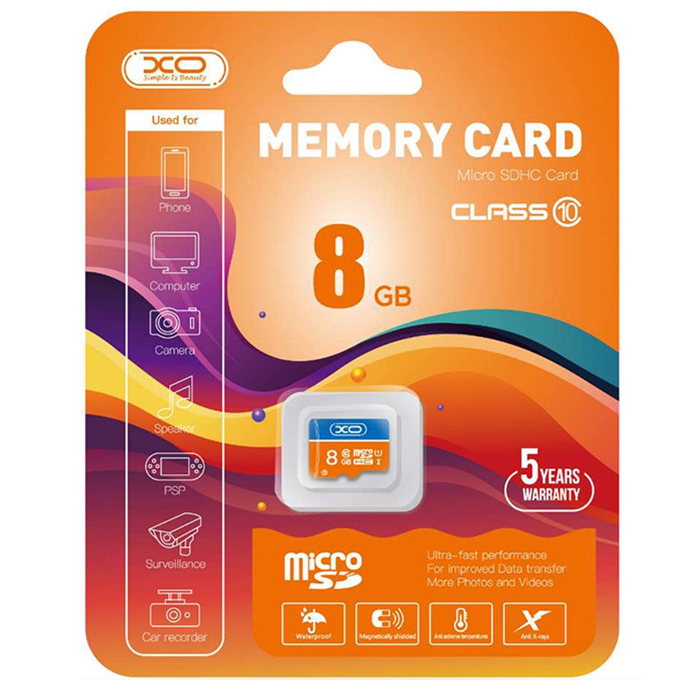 XO 8GB Micro SDHC kort Hukommelseskort/memory kort Class 10