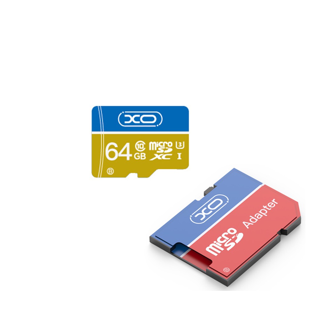 XO 64GB Micro SDXC Hukommelseskort inkl. SD kort Adapter