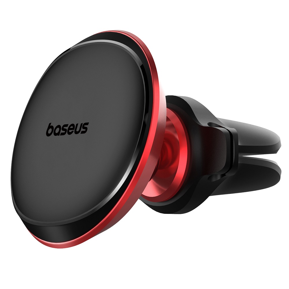 BASEUS Magnetisk Bilholder til Air-vent - 360 grader roterbar - Rød/sort