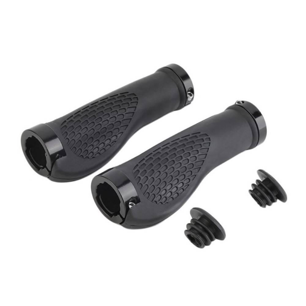 BIKE - Cykelhåndtag i aluminium - Ergonomisk - Anti-slip -130mm - Ø 2-2.5cm - Sort