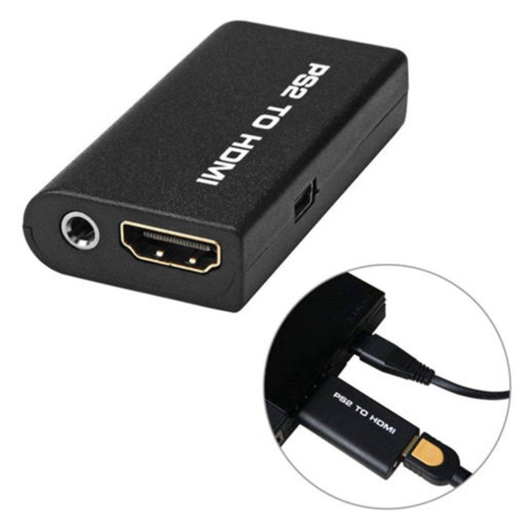 PS2 til HDMI adapter med 3.5mm audio input - Tilslut Playstation 2 til TV via HDMI