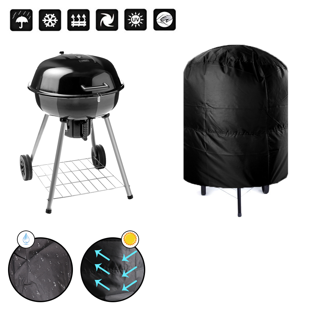 Overtræk til Grill - 58X77cm - Vandtæt - UV beskyttelse - Sort