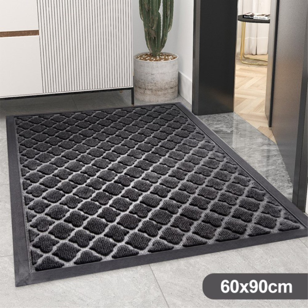 Entrance dørmåtte 60 x 90cm - Non-slip - Grå