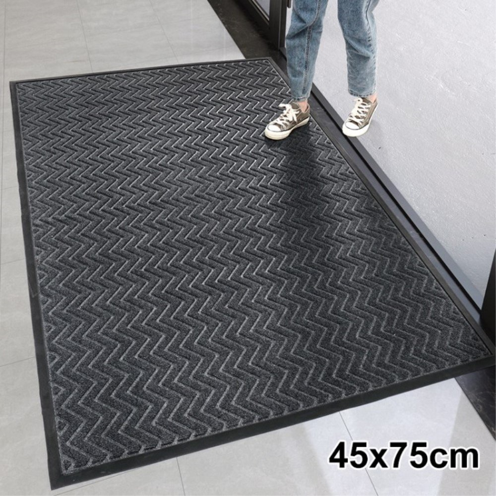 Premium Dørmåtte 45x75 cm - Non-slip - Mørkegrå