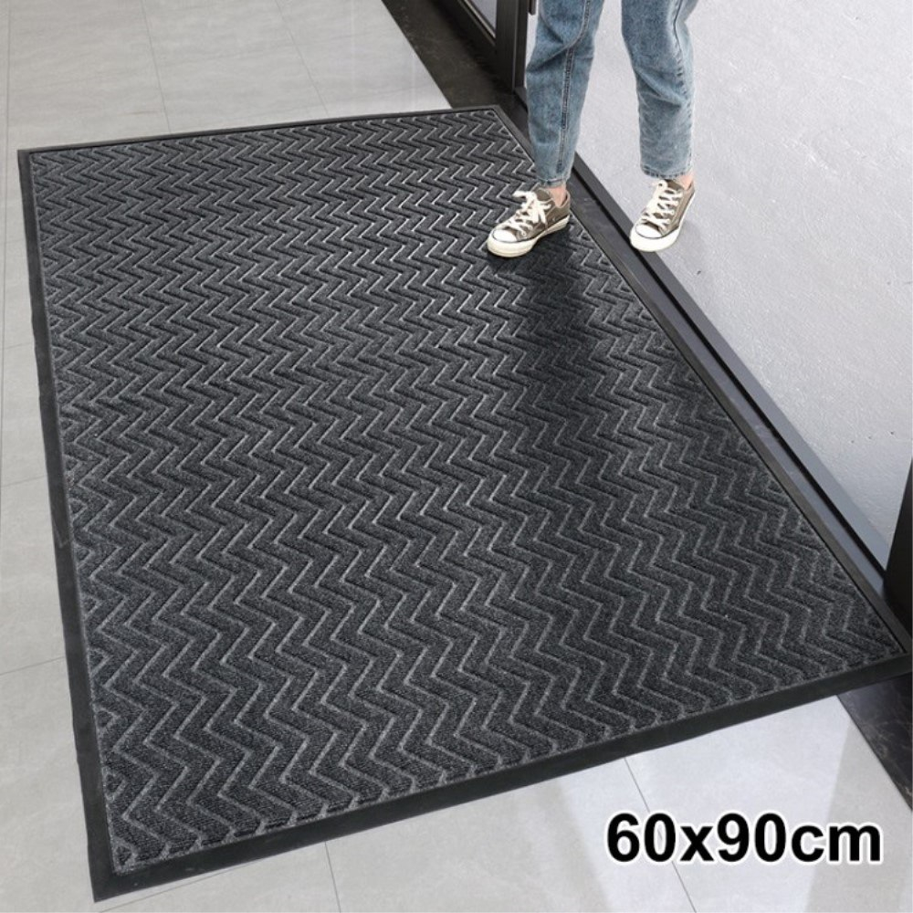 Premium Dørmåtte 60x90 cm - Non-slip - Mørkegrå