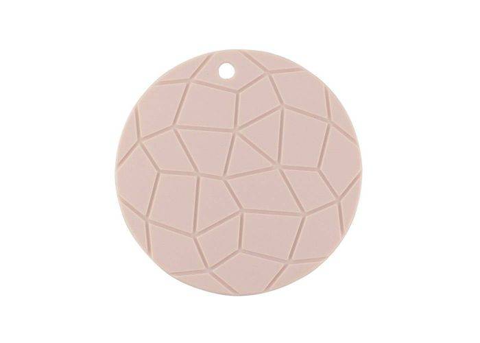 Non Slip Silikone Grydelapper / Bordskåner - ROUND - pink