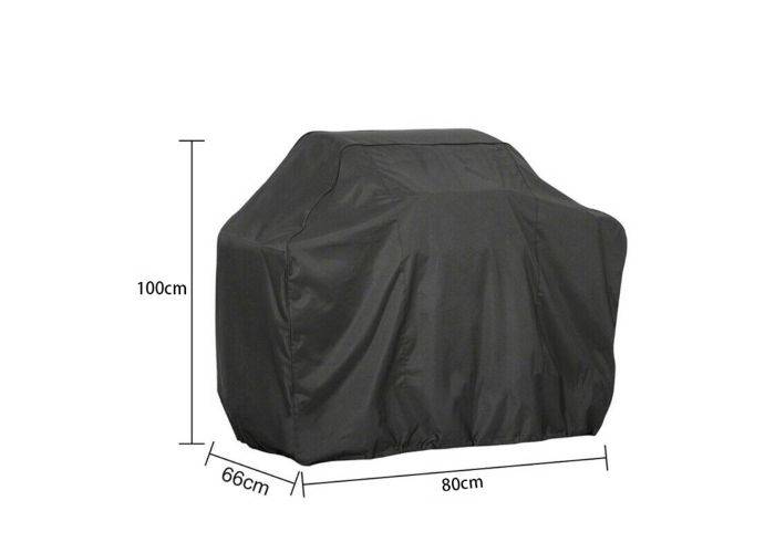 Overtræk til Grill - 100x80x66cm - Vandtæt - Inkl. opbevaringspose - Sort