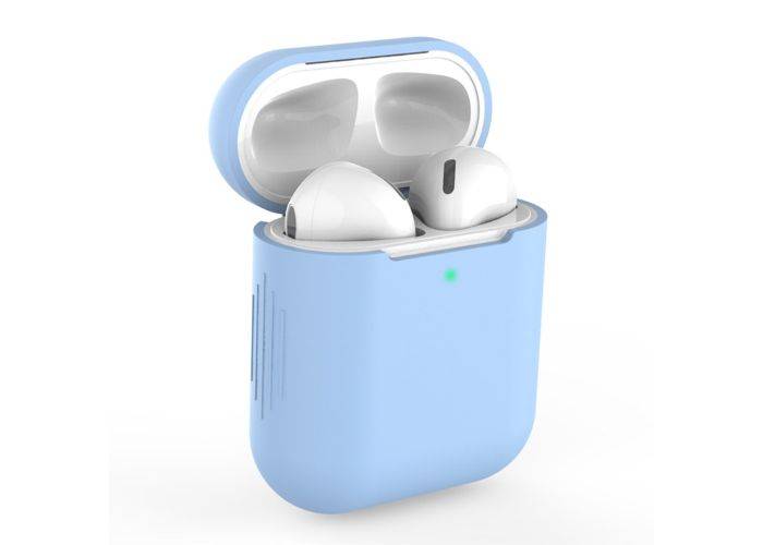Apple AirPods - Silikone beskyttelses cover til opladerbox - Blå