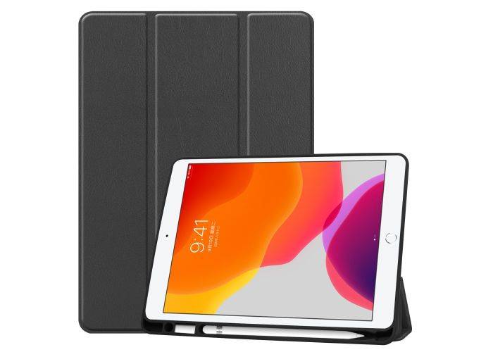 iPad 10.2 ( 2019/2020/2021) - Tri-Fold læder cover - Sort