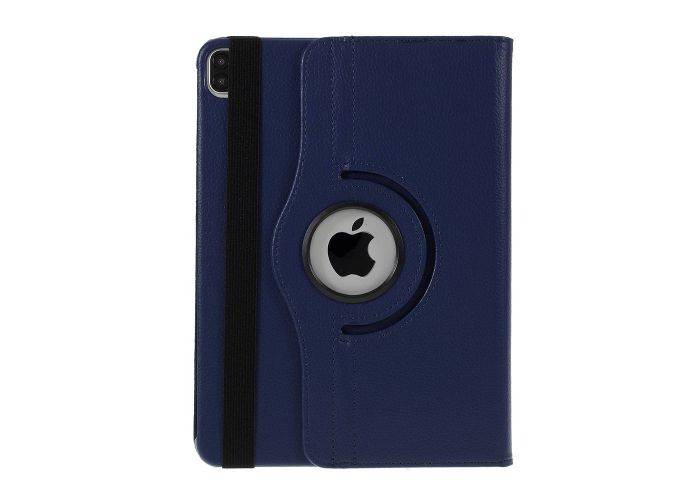 iPad Pro 12.9 (2020/2018) - Læder cover 360 grader roterbar - Mørkeblå