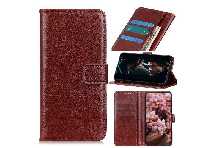 iPhone 12 Pro Max - Classic læder cover / pung - Brun