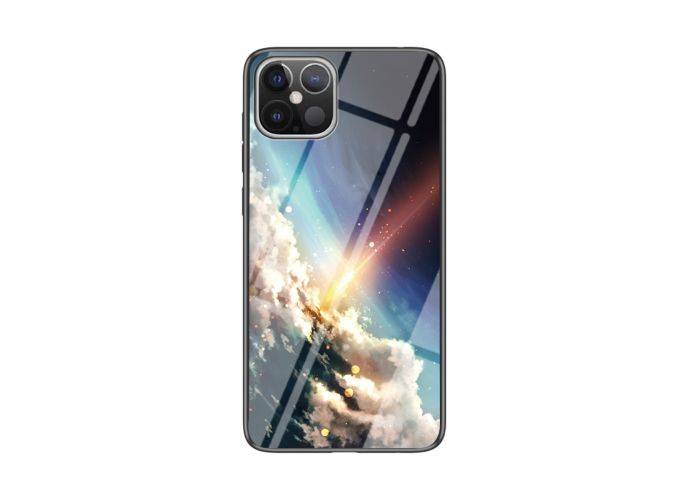 iPhone 12 Pro Max - Hybrid cover med bagside af hærdet glas - Meteor