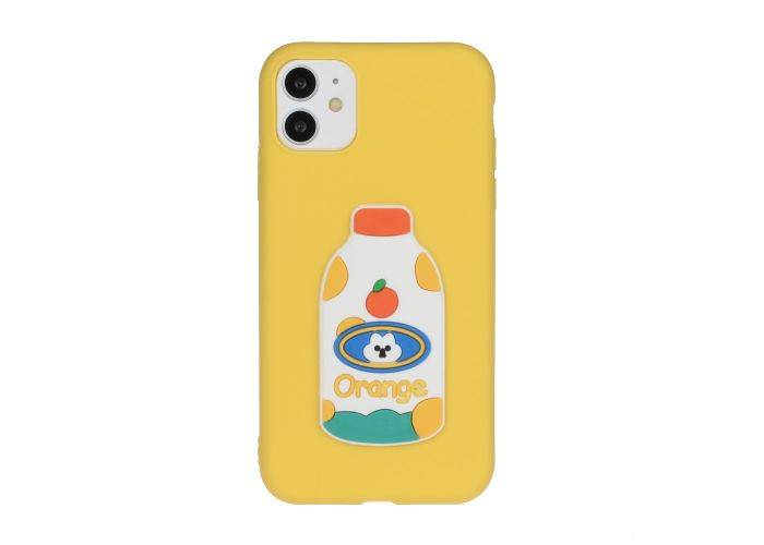 iPhone 12 / 12 Pro - Gummi cover med motiv - Flaske