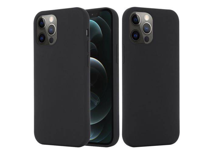 iPhone 12 mini - Azmaro Silikone magsafe cover - Sort