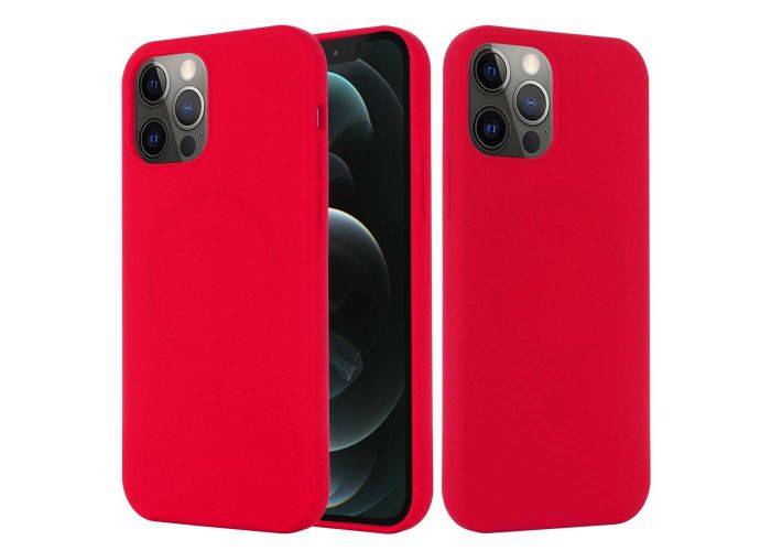 iPhone 12 / 12 Pro - Azmaro Silikone magsafe cover - Rød