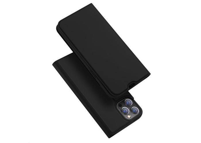 iPhone 13 Pro Max - DUX DUCIS skin pro læder cover - Sort