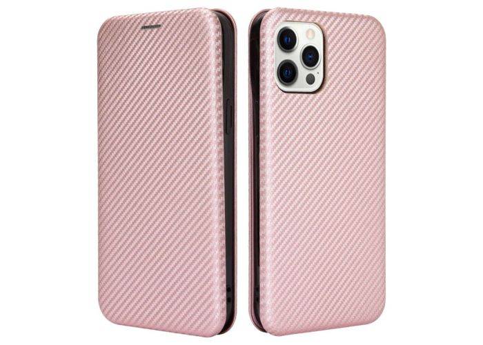 iPhone 13 Pro - Flip cover med kortholder - aftagelig kickstand - Rosa guld