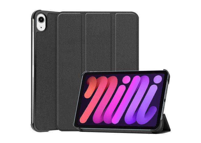 iPad mini (2024 / 2021) - Tri-Fold læder cover - Wake up/sleep funktion - Sort