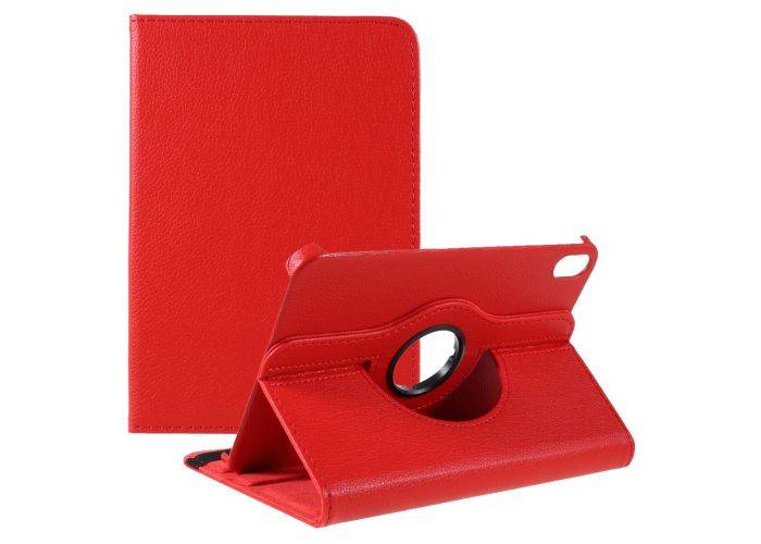 iPad mini (2024 / 2021) - 360 Graders Roterbart Læder cover - Rød