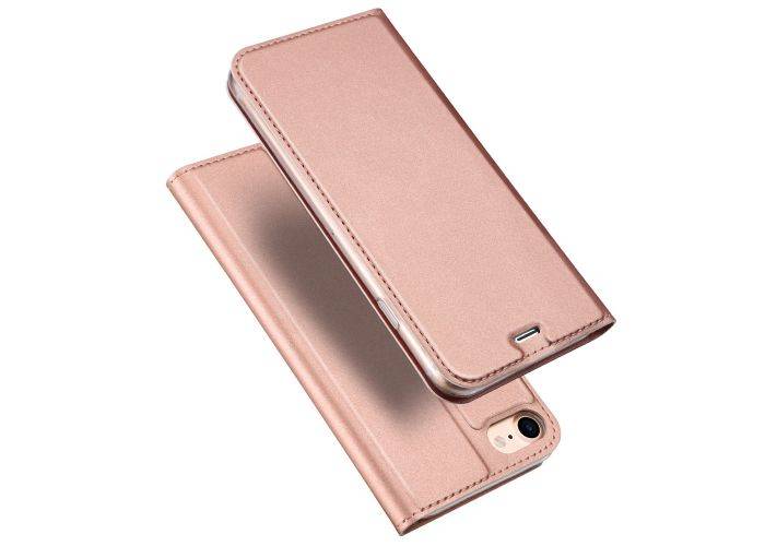 iPhone SE 3 5G (2022) / SE 2020 / iPhone 8/7 - DUX DUCIS skin pro læder cover - Rosa