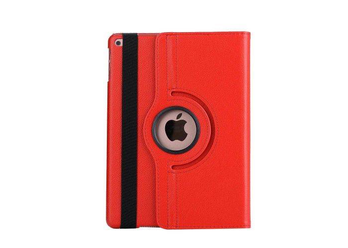 iPad 9.7 (2017 / 2018) - Pu læder cover m/stand Litchi skin - Rød
