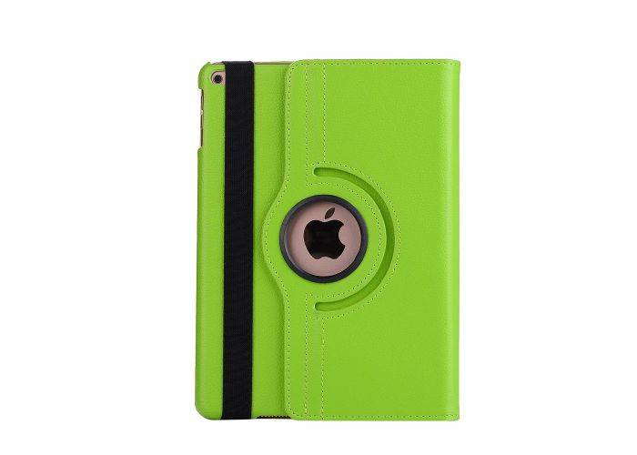 iPad 9.7 (2017 / 2018) - Pu læder cover m/stand Litchi skin - Grøn