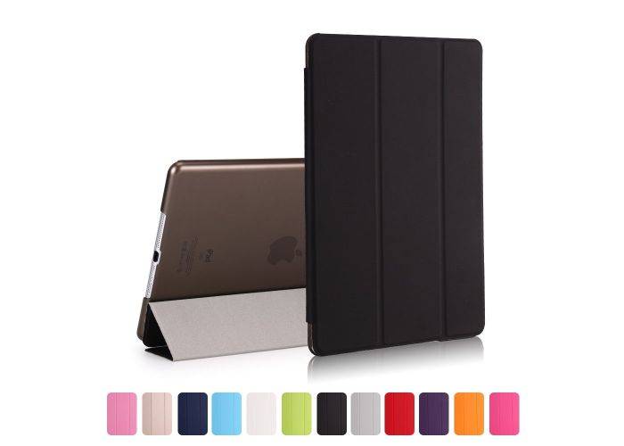 iPad 9.7 (2017 / 2018) - Pu læder cover Tri-fold stand - Sort