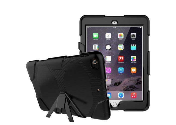 iPad 9.7 (2017 / 2018) - Military Duty Hybrid cover - Sort