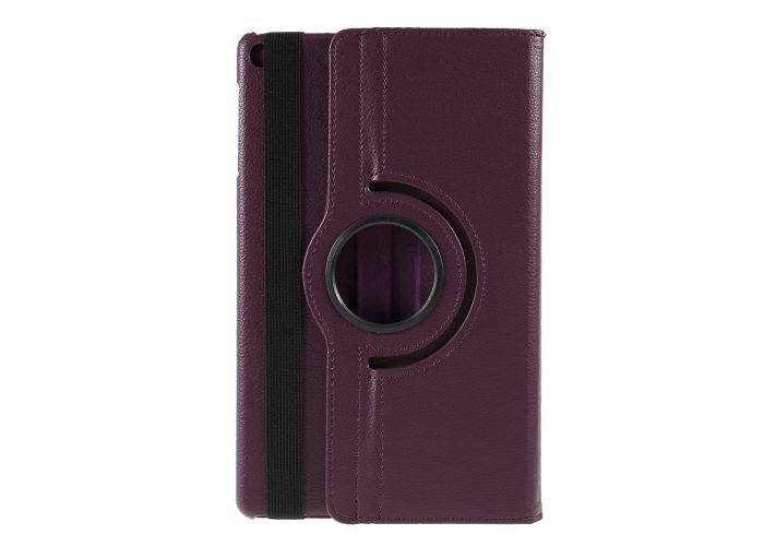 Samsung Galaxy Tab A 10.1 (2019) - Læder cover 360 grader roterbart - Lilla