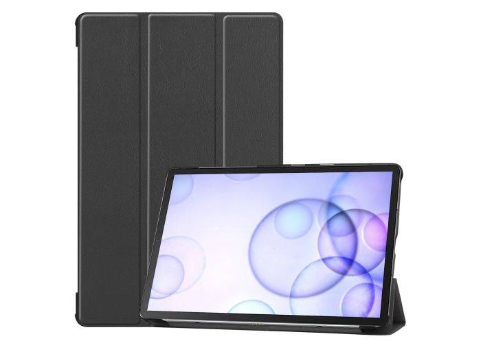 Samsung Galaxy Tab S6 T860/T865 - Tri-Fold læder cover/taske - Sort