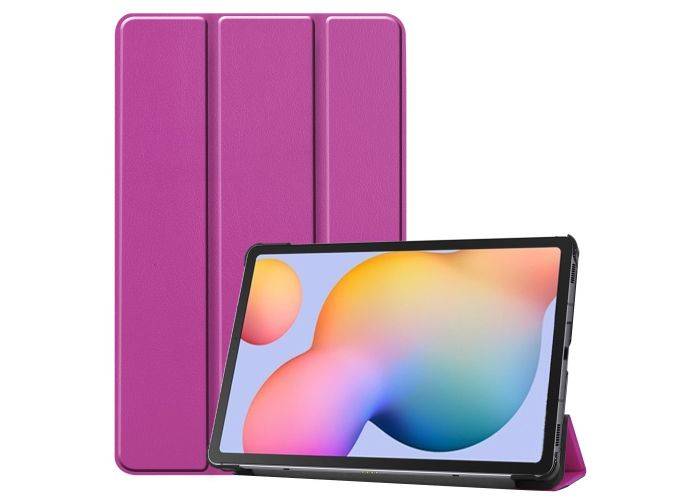 Samsung Galaxy Tab S6 Lite - Tri-Fold læder cover - Lilla