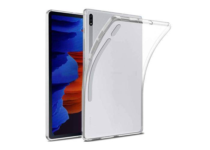 Samsung Galaxy Tab S8 Plus / Tab S8 Plus 5G / Tab S7 Plus - Ultraklar Gummi cover - Transparent