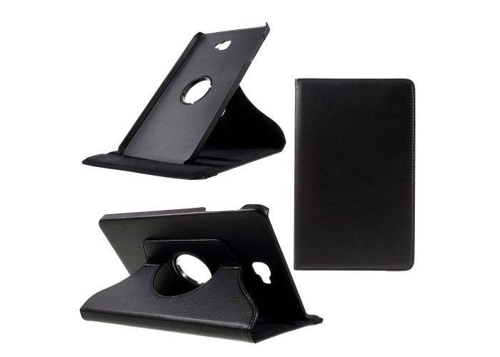 Samsung Galaxy Tab A 10.1 (2016) - Læder cover/taske Roterbar 360 grader - Sort