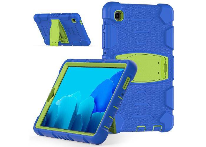 Samsung Galaxy Tab A7 Lite 8.7 - Shockproof Hybrid cover m/Kickstand - Blå/Lime