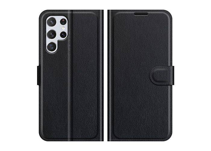 Samsung Galaxy S22 Ultra 5G - Læder cover / pung - Sort