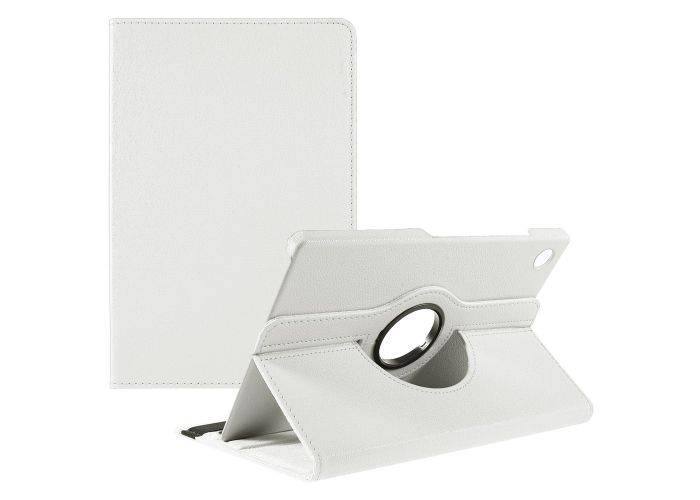 Samsung Galaxy Tab A8 (2021) - Læder cover 360 grader roterbart - Hvid