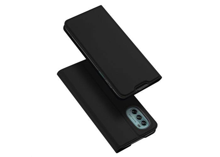 Motorola G62 5G - DUX DUCIS skin pro læder cover - Sort