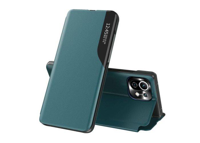 Xiaomi Mi 11 Lite 4G/5G - Læder View Window cover - Grøn