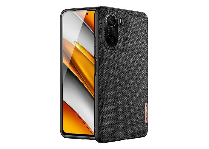 Xiaomi MI11i / Poco F3 - DUX DUCIS Fino Hybrid cover - Tekstil Design - Sort