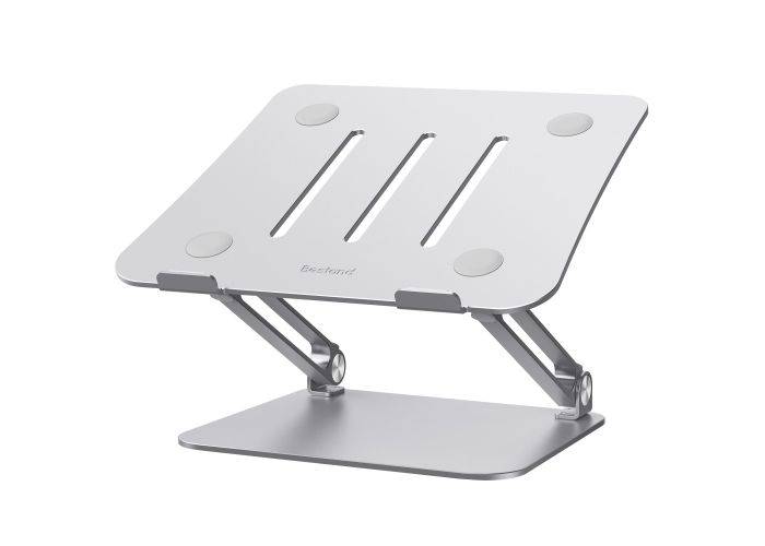 BESTAND justerbar alu holder til Tablet / Laptop 10-17" - Sølv