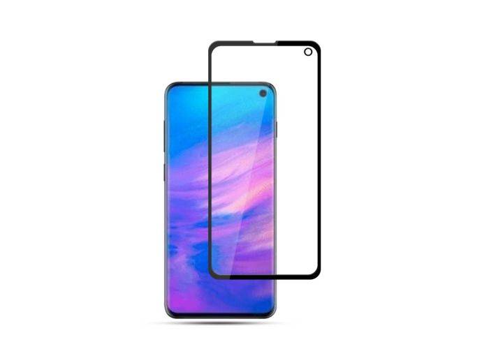 Samsung Galaxy S10E - MOCOLO beskyttelsesglas "full glue" m/komplet dækning - Sort