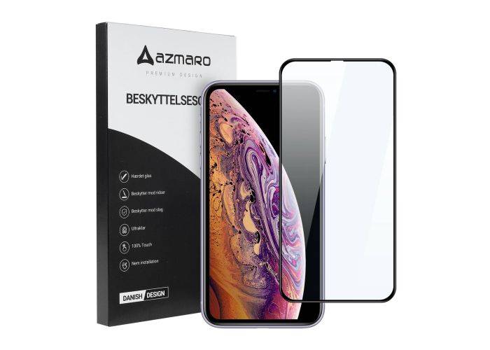 iPhone 11 Pro/Xs/X - Azmaro Premium hærdet beskyttelsesglas - Komplet dækning