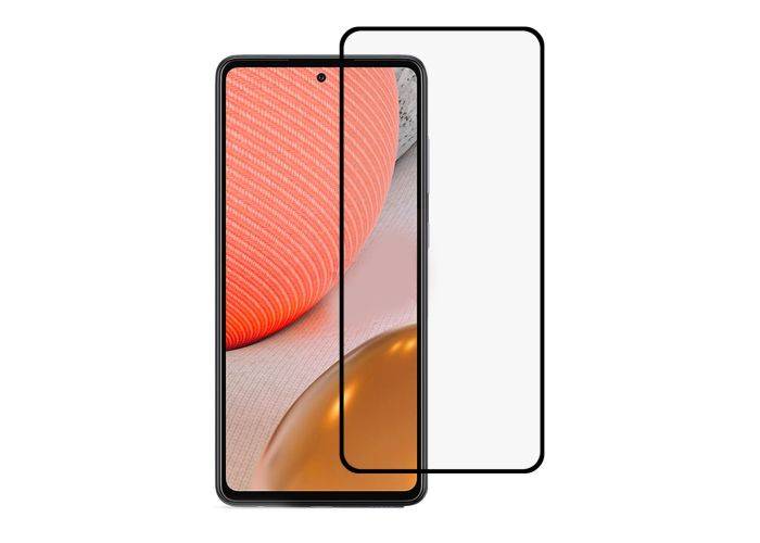 Samsung Galaxy A72 - Hærdet beskyttelsesglas "full glue" med komplet dækning