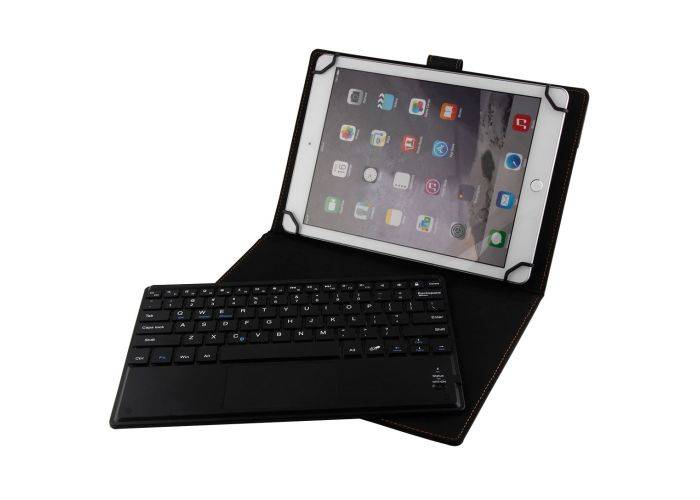 Lenovo Tab 10.1 (2025) TB311XU / TB311FU - Bluetooth/trådløs Tastatur DANSK layout m/aftagelig læder etui/cover - Sort