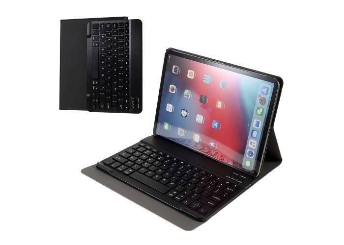 iPad Air 10.9 (2022/2020) - Bluetooth/trådløs Tastatur DANSK layout m/aftagelig etui/cover - Sort